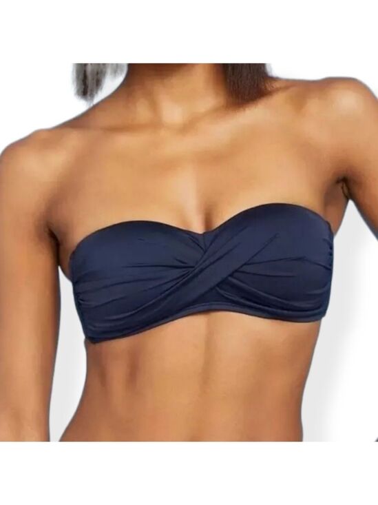 Kona Sol Other - Kona Sol Twisted Front  Oxford Blue Bandeau Medium 8-10